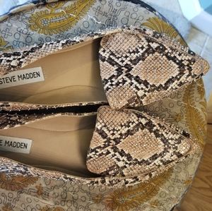 Steve Madden loafers - snakeskin